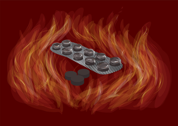 charbon illustration abstraite
 - Vecteur, image