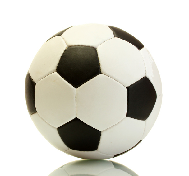 piłki nożnej, na białym tle - Zdjęcie, obraz
