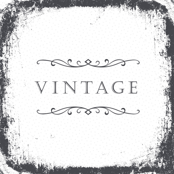 Vintage grunge frame background. Vector, EPS8 - Vetor, Imagem