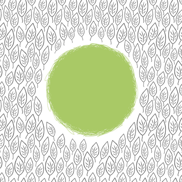 Leaf ornamented background with space for text. Vector, EPS8 - Vektör, Görsel
