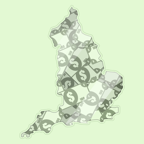 Money of England - Διάνυσμα, εικόνα