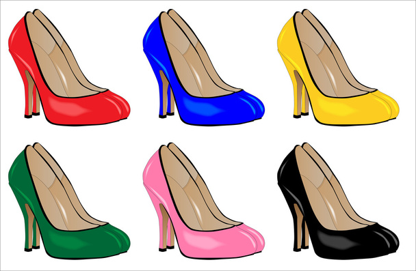 Stiletto Heel Shoes - Vector, Image