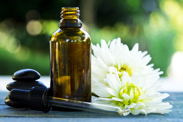 natural cosmetics and massage oil - Foto, Bild