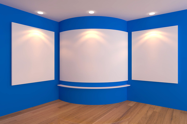 Galerie coin bleu chambre
 - Photo, image