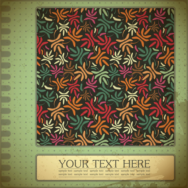 Floral card - Vector, afbeelding