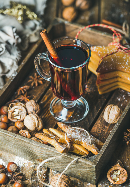Glass of mulled wine - Photo, image