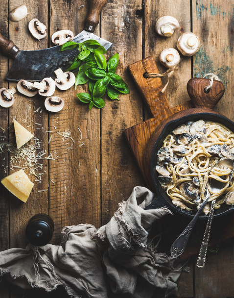 Mushroom pasta spaghetti  - Foto, Bild
