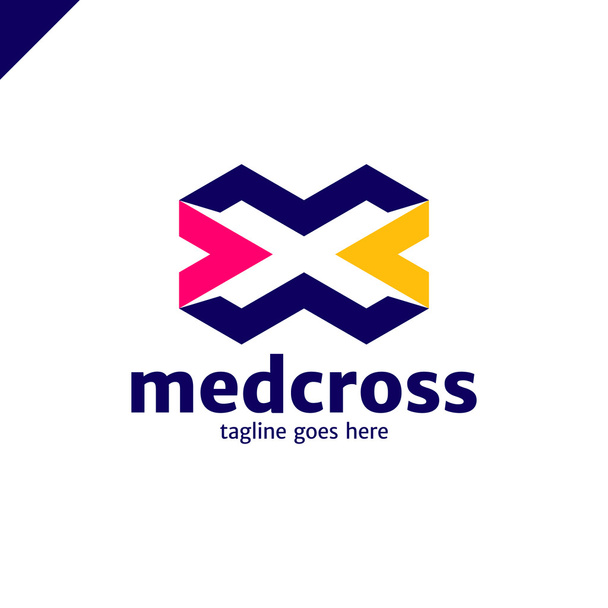 Kruis plus medische logo pictogram ontwerpelementen sjabloon - Vector, afbeelding