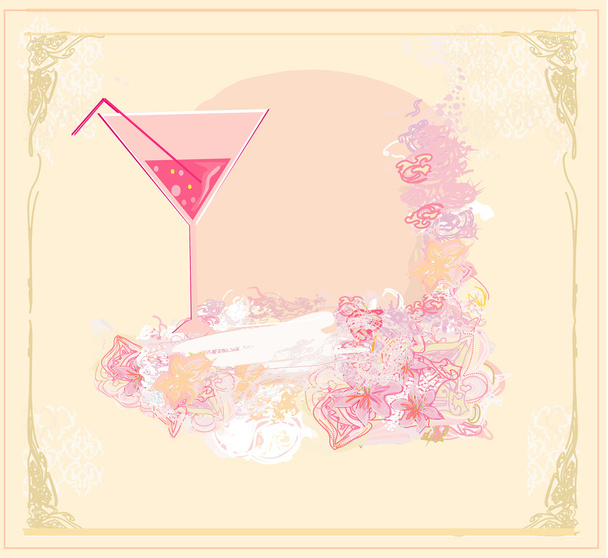 Invitation To Birthday Cocktail Party - Vektor, kép