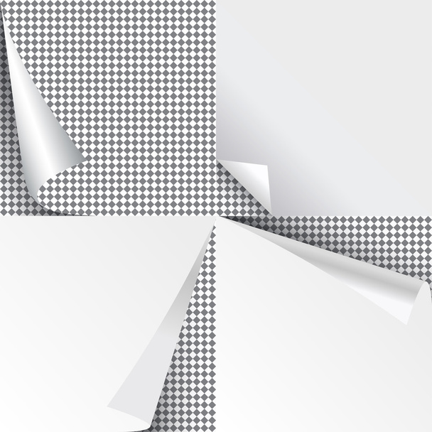 Páginas rizo conjunto elegante ilustración vector diseño
 - Vector, imagen