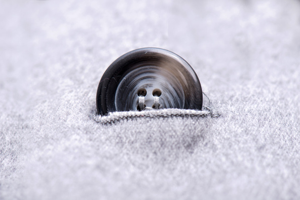 Özel düğmeler üzerinde gri ceket - Fotoğraf, Görsel