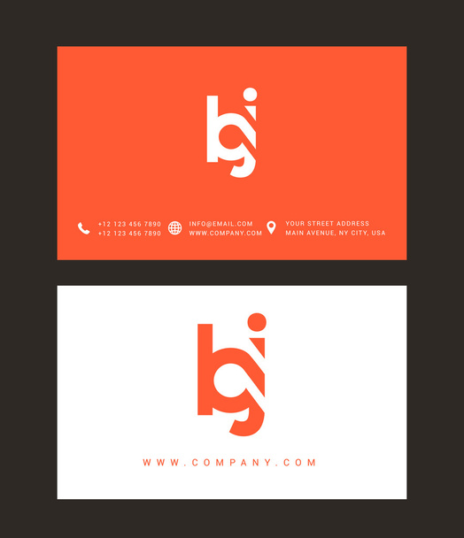 B і логотип букви J - Вектор, зображення