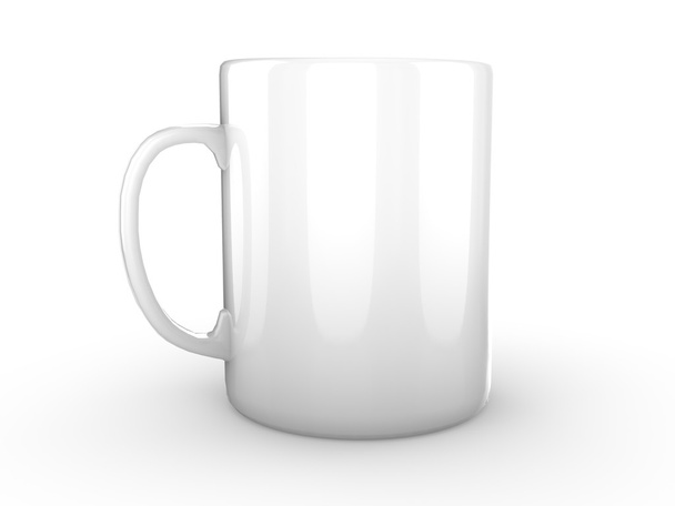 White Mug Isolated Ready for Logo or Branding - 写真・画像
