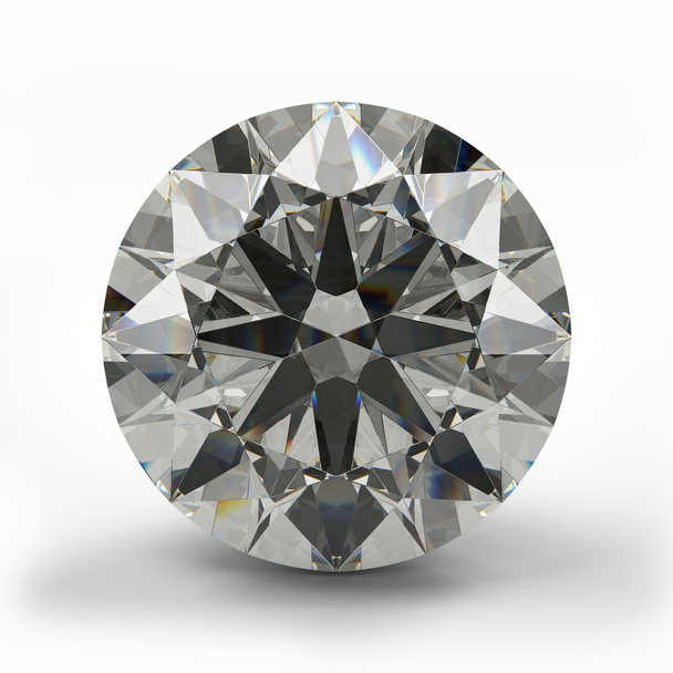 Top view of round diamond. - Photo, Image