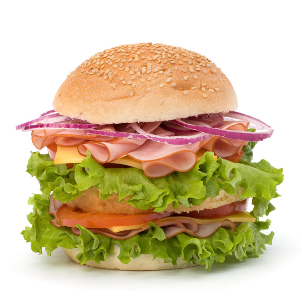 Hamburger malbouffe
 - Photo, image