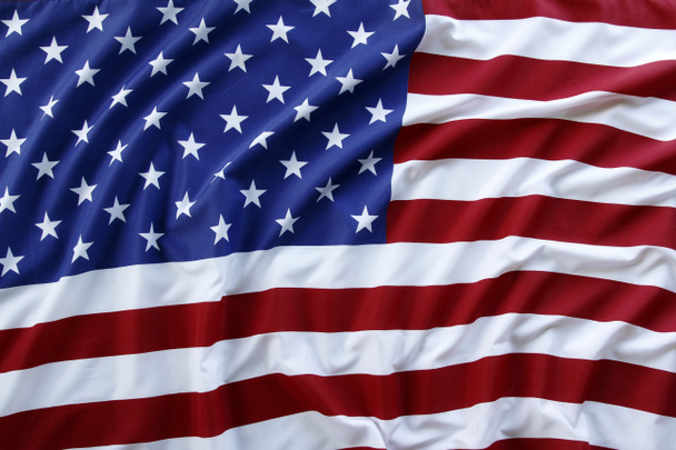 Rippled USA flag - Photo, Image