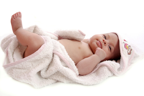 Baby wrapped in a towel - Foto, immagini