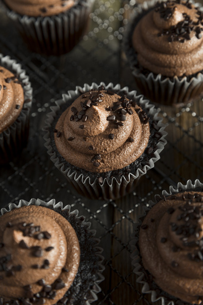 Homemade Sweet Chocolate Cupcakes - 写真・画像