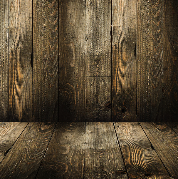 Natural Dark Wooden background. - Photo, Image