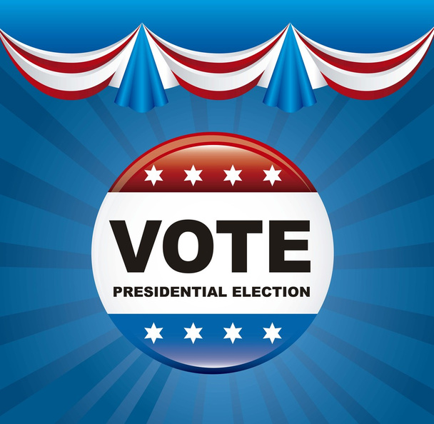 Egyesült Államok választások szavazás - Vektor, kép