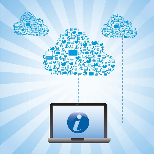 Cloud-Informationen - Vektor, Bild