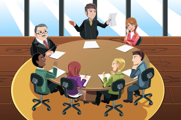 Reunión de negocios - Vector, Imagen