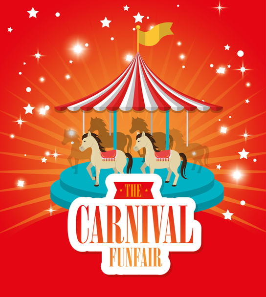 viihde karnevaali funfair banneri
 - Vektori, kuva