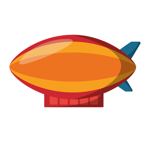 zepeling fly isolated icon - Vector, Image