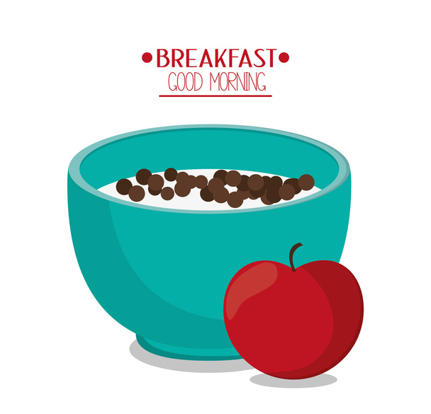 穀物と朝食のデザイン - ベクター画像