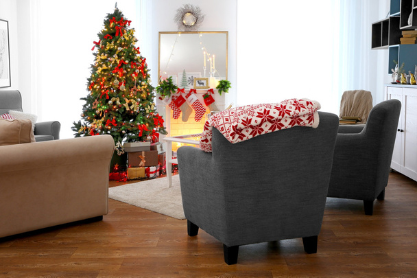 Cozy Christmas interior  - Foto, afbeelding