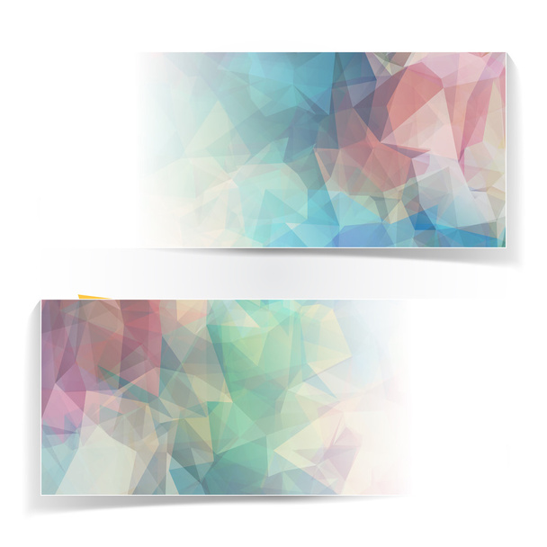 Abstract set of colorful banners - Wektor, obraz