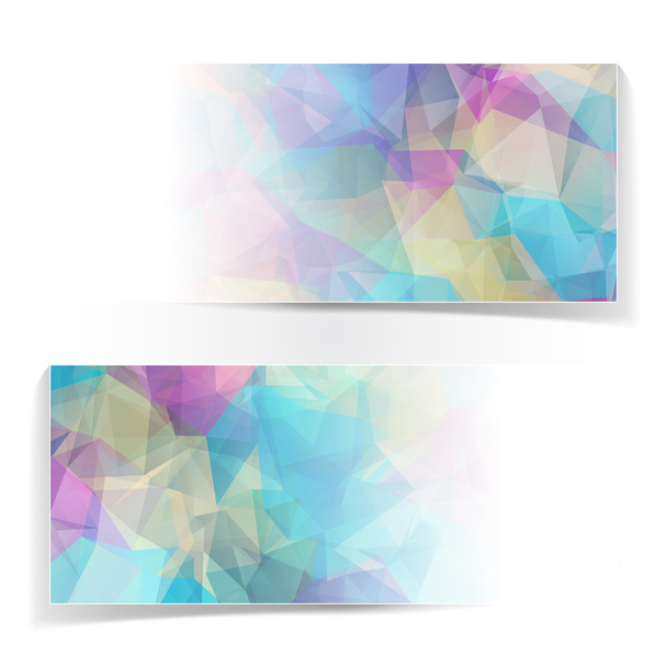 Abstract Colorful header set - Vecteur, image