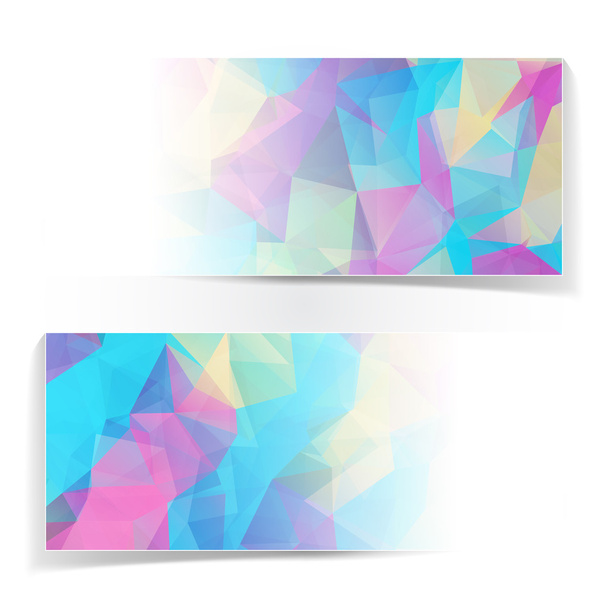 Abstract Colorful banners set - Wektor, obraz