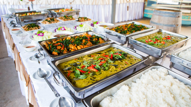 Food Buffet Hochzeit in Thailand - Foto, Bild