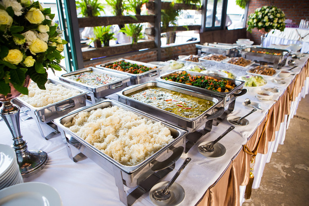 Jídlo formou bufetu, svatba v Thajsku - Fotografie, Obrázek