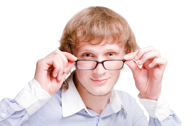 Young man in glasses - Fotoğraf, Görsel