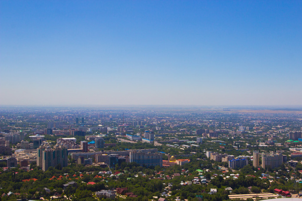 Almaty city view from Koktobe hill, Kazakhstan - Photo, Image