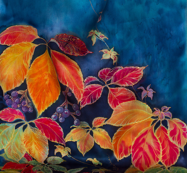 コラージュ - ブドウを葉します。壁紙。秋のテーマを図します。. - 写真・画像