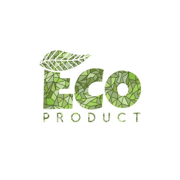 Öko-Produktlogo - Vektor, Bild