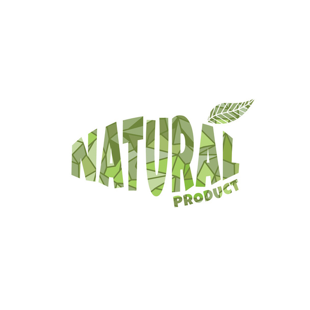 natural product logo - ベクター画像