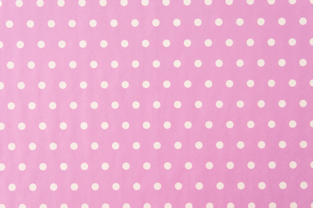 white polkadot with pink background - Foto, Bild