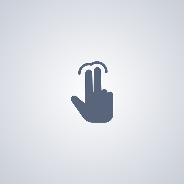 Піктограма пальця подвійної стрічки
 - Вектор, зображення