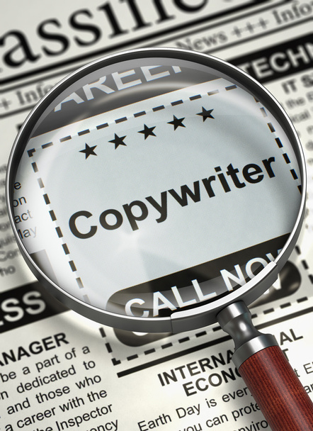 Copywriter Job Vacancy. 3D. - Photo, Image