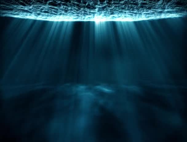 Boucle de faisceaux lumineux de voyage sous-marin surréaliste
 - Séquence, vidéo