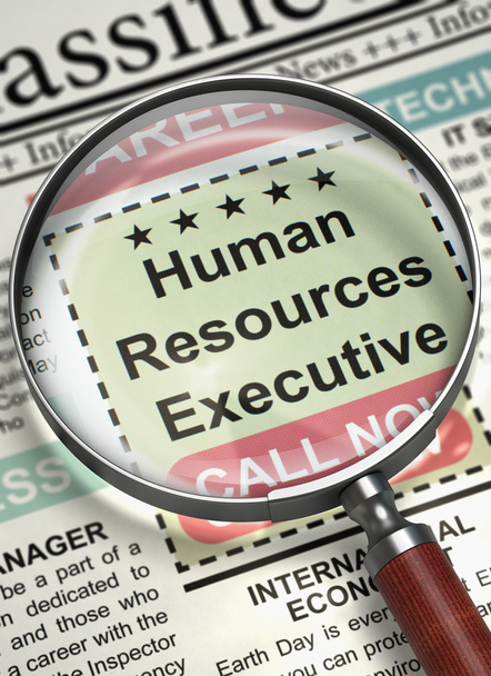 Now Hiring Human Resources Executive. 3D. - Photo, Image