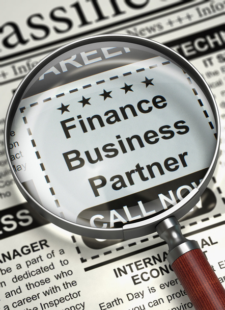 Finance Business Partner Join Our Team. 3D. - Photo, Image