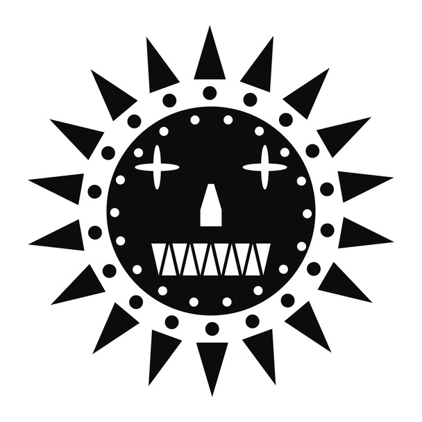 Símbolo solar étnico
 - Vetor, Imagem