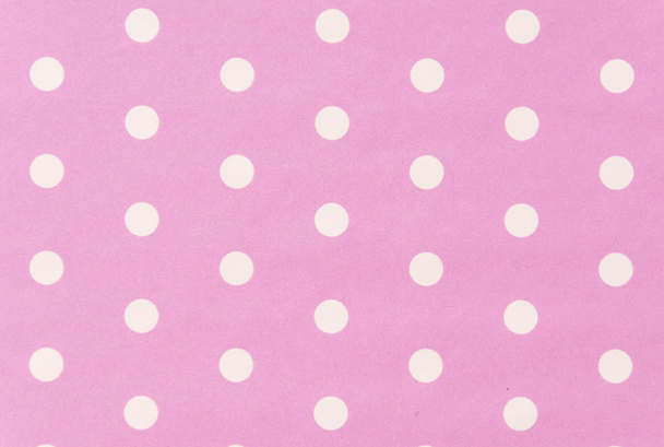 white polkadot with pink background - Zdjęcie, obraz