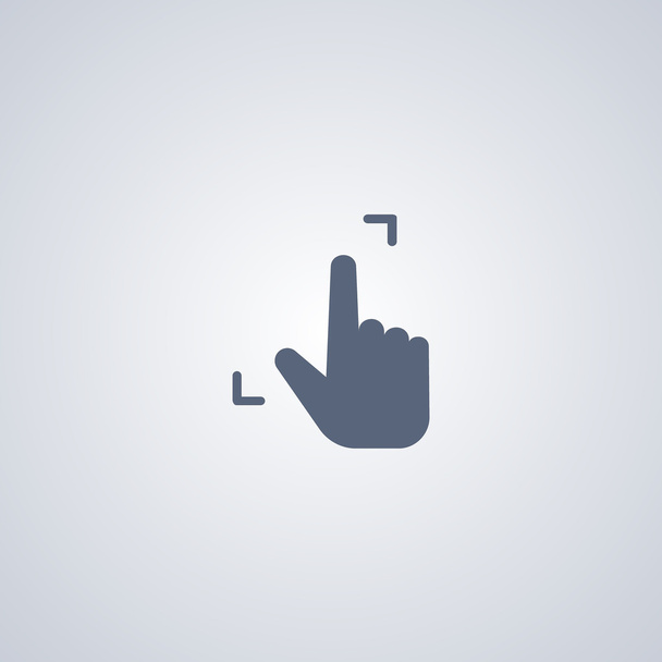 Ikonu rozbalení gesto - Vektor, obrázek