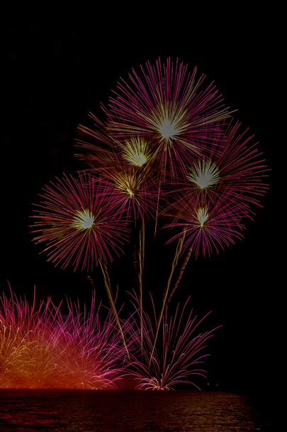Feuerwerkskörper Farbe Hintergrund - Foto, Bild